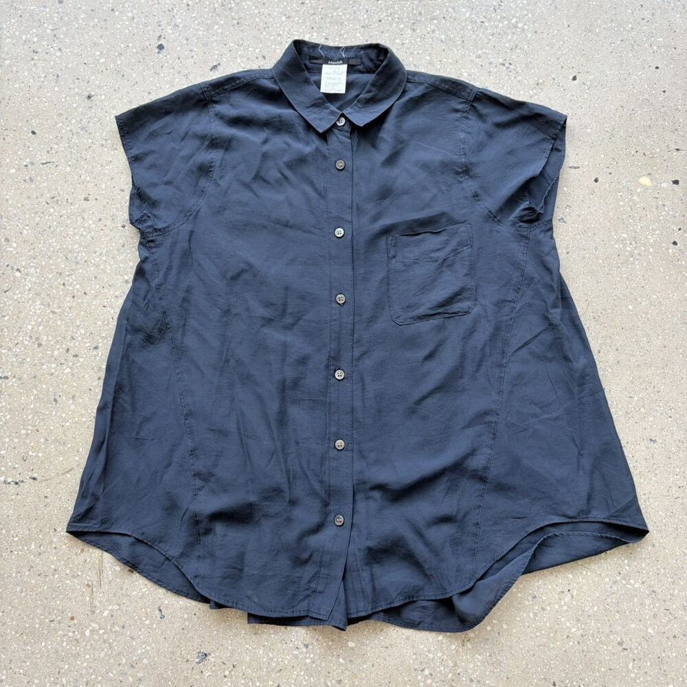 Munich Pleated Rayon Oversized Japanese Brand Blouse